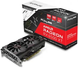 Видеокарта Sapphire PCI-E 4.0 11314-07-20G RX 6500XT Gaming OC Pulse AMD Radeon RX 6500XT 4Gb 64bit GDDR6 2685/18000 HDMIx1 DPx1 HDCP Ret