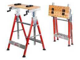 Верстак складной WORTEX WB 6012 БАМБУК, 605X540X 860-1140 мм, регулировка столешницы 0329004