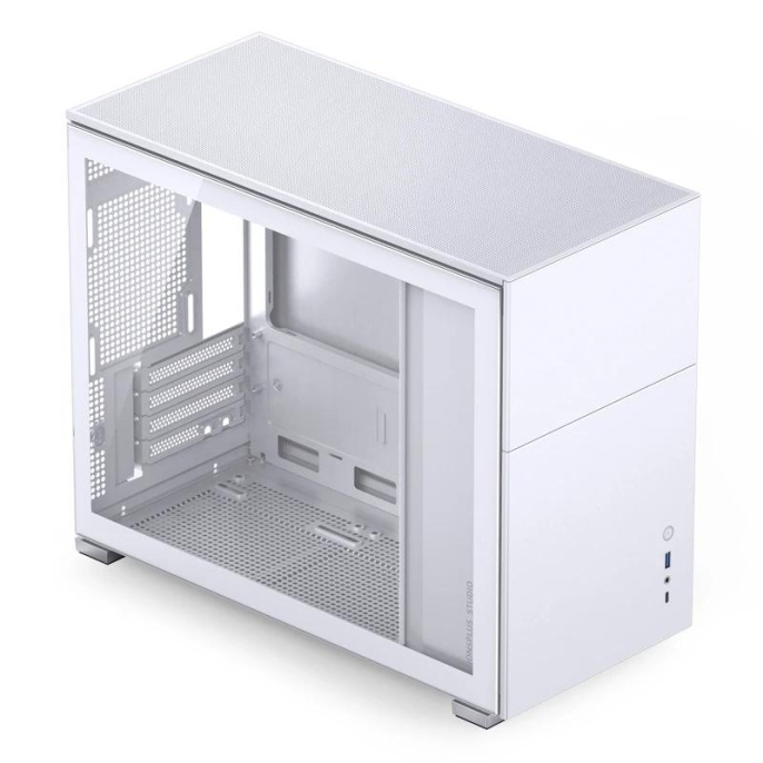 Корпус компьютерный Mini-Tower/ Case JONSBO D31 STD, Mini-Tower, TG, no fan, 1xUSB-A 3.2 + 1xUSB-C 3.2, mATX, mDTX, mITX White (D31 STD White)
