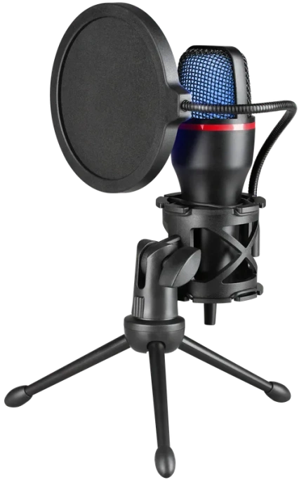 Игровой стрим микрофон Defender Forte GMC 300 USB, провод 1.5 м 64631