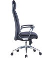 Кресло руководителя Cactus CS-LBK-BARSELONA, кожа, до 120кг, черный