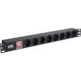 Блок розеток ITK 8 мест PDU 1U без шнура PH12-8D3