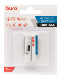 Батарея Buro Alkaline LR03 AAA 2шт блистер