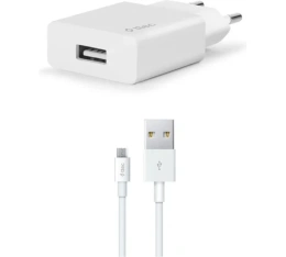 Сетевое зарядное устройство TTEC SmartCharger Travel Charger 2.1A с кабелем Micro USB. Цвет: белый