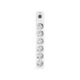 Сетевой фильтр POWERCOM SP-06W 5,0 м, 5.0м, 6 розеток, белый/серый, коробка 1928700
