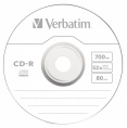 Оптический диск CD-R VERBATIM 700Мб 52x, 200шт., slim case [43347]