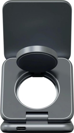 Беспроводное зарядное устройство Magssory Fold Midnight (WCH043m) (для наушников, для смартфона, для умных часов, 3 в 1 для Samsung, с магнитами)