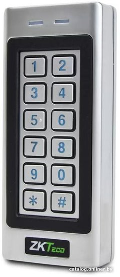 Терминал контроля доступа ZKTeco MK-V[IC] память RFID карт/учетных записей: 1000, MIFARE 13,56 МГц , IP66, Wiegand 26/34, 1 реле, 1 датчик двери, 1 кнопка выхода, 1