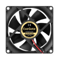 Вентилятор 12В DC ExeGate ExtraPower EP08025H2P (80x80x25 мм, Hydraulic bearing (гидродинамический), 2pin, 2800RPM, 24dBA) EX299880RUS