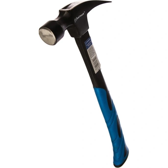 Молоток Плотника 670г с прямым гвоздодёром, кованым, бойком UNITRAUM UN-SCH670