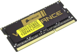 Память DDR3 4Gb 1600MHz Corsair CMSX4GX3M1A1600C9 Vengeance RTL PC3-12800 CL9 SO-DIMM 204-pin 1.5В Ret