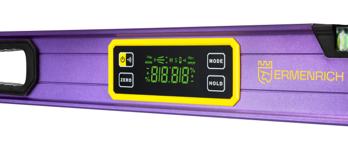 Цифровой уровень Ermenrich (Эрменрих) Verk LL100, фиолетовый 83826