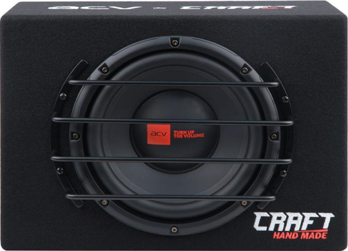 Сабвуфер автомобильный ACV CRAFT B10A 200Вт активный 25см/10"