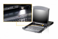 KVM консоль ATEN 17" 1-Local/Remote Share Access 16-Port Multi-Interface Cat 5 Dual Rail LCD KVM over IP switch KL1516AIM-AXA-RG