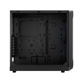 Корпус Case Fractal Design Focus 2 RGB, Midi-Tower, 2x140mm RGB, 2xUSB-A 3.2 ATX, mATX, mITX Black FD-C-FOC2A-03
