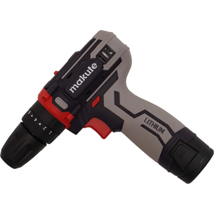 Дрель-шуруповерт аккумуляторная ударная Makute (12В, 23Нм) CD128-L