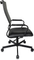 Кресло руководителя Бюрократ CH BALANCE PU, экокожа, до 150кг, топ-ган, фиксированные подлокотники,  черный