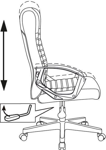 Кресло руководителя Бюрократ CH-480LT, экокожа, до 120кг, черный