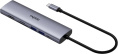 Переходник RAPOO 7-в-1 1xUSB-C to PD+1xHDMI4Kx60Hz+3xUSB3.0+1xSD deck+1xTF deck+1xRJ45 13242 XD71-SGRY