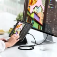 Кабель Satechi 240W Thunderbolt 5 Pro USB-C - USB-C Cable. Длина: 1м. Цвет: черный (ST-YTB5100K)
