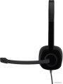 Наушники с микрофоном Logitech H151 черный 1.8м накладные оголовье 981-000590