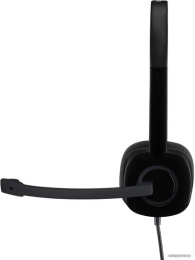 Наушники с микрофоном Logitech H151 черный 1.8м накладные оголовье 981-000590