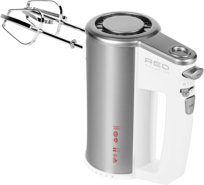 Миксер RED SOLUTION RHM-M2108, ручной,  белый и серебристый