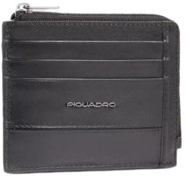 Чехол для кредитных карт Piquadro Philip PP4822W136R/N, кожа натуральная, черный