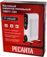 Масляный радиатор Ресанта ОМПТ-12Н, с терморегулятором, 2500Вт, 11 секций, 3 режима, белый [67/3/5]