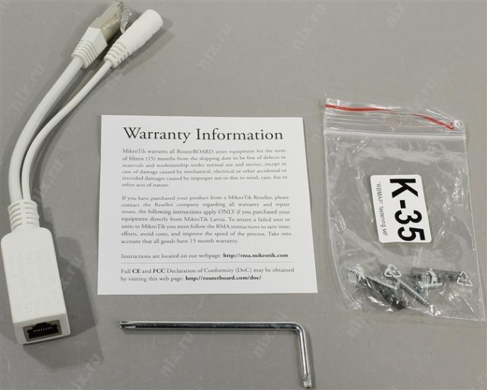 Медиаконвертер MIKROTIK RBFTC11 Fiber to Copper Outdoor 12-57V PoE with 802.3af/at