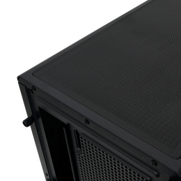 Корпус без блока питания Case HSPD F510, Panoramic Mid Tower, Black, TG, 0.5 SPCC, no fans ATX, mATX, mITX 180/280/160mm 1x2.5", 1x3.5", 7xPCI 1xUSB-A 3.0, 1xUSB-A 1.0 356x218x467mm (F510-TGBK)