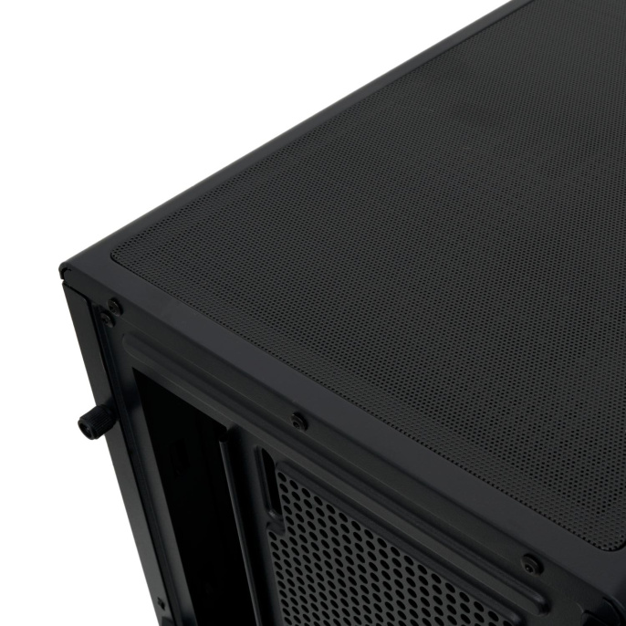 Корпус без блока питания Case HSPD F510, Panoramic Mid Tower, Black, TG, 0.5 SPCC, no fans ATX, mATX, mITX 180/280/160mm 1x2.5", 1x3.5", 7xPCI 1xUSB-A 3.0, 1xUSB-A 1.0 356x218x467mm (F510-TGBK)