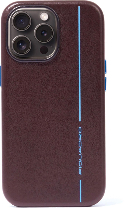 Чехол Piquadro для Apple iPhone 15 Pro Blue Square коричневый AC6438B2/MO