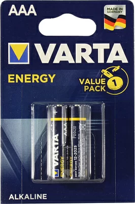Элемент питания VARTA ENERGY MN2400-2 (LR03) Size"AAA" 1.5V щелочной (alkaline) уп. 2 шт