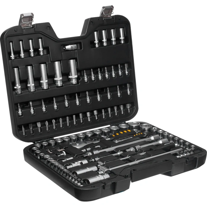 Набор инструментов Inforce 108 предметов 1/2", 1/4", Сталь Cr-V, Профессиональный, 06-07-12