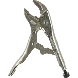 Зажим с фиксатором и закругленными губками 180мм KING TONY 6011-07R