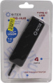 5bites HB34C-311BK Концентратор 4*USB3.0 / TYPE-C PLUG / BLACK