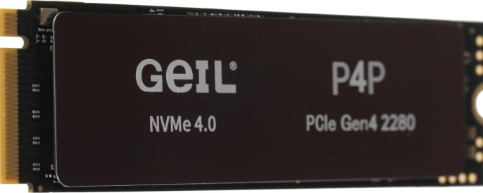 Накопитель SSD Geil PCIe 4.0 x4 512GB P4PDC23C512A P4P M.2 2280 0.46 DWPD
