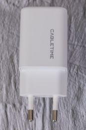 Сетевое зарядное устройство CABLETIME GA45W (CT-GAN45-PW) GaN PD3.0 45 Вт A+C, белый