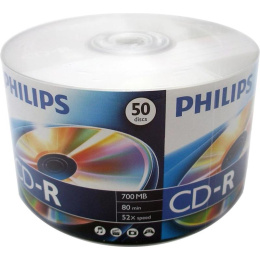 Диск CD-R Philips 700 Mb, 52х, Cake Box 50 CR7D5SB50/97