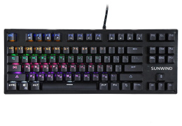 Клавиатура SunWind SW-K900G механическая черный USB Multimedia for gamer LED 1422332 кабель 1.8м