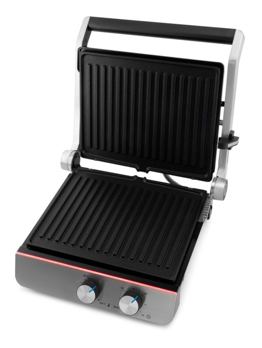 Электрогриль DOMFY Metal DSM-EG502,  черный и серебристый