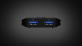 Переключатель электронный ATEN US4322-AT USB, 2 ПК 2 устройства, 2 2 USB A-тип, Female, со шнурами A-A 2х1.5м., USB 3.2 Gen1