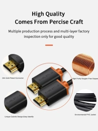 Кабель CABLETIME CH23L (CT-AV540-HE2GN-B2) 2 м, HDMI2.0 AM/AM, 4k/60 Гц, позолоченный, черная ПВХ-оболочка