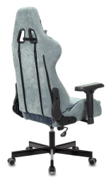 Кресло игровое Zombie VIKING 7 KNIGHT Fabric голубой ткань/эко.кожа с подголов. крестов. металл (VIKING 7 KNIGHT BL)