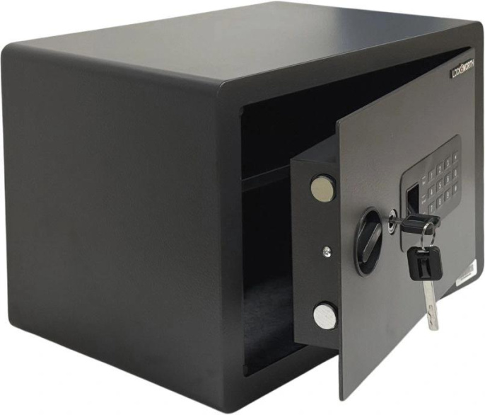 Сейф мебельный LockSworth VS4526 взломостойкий встраиваемый 250x350x250мм электронный/ключевой/биометрический