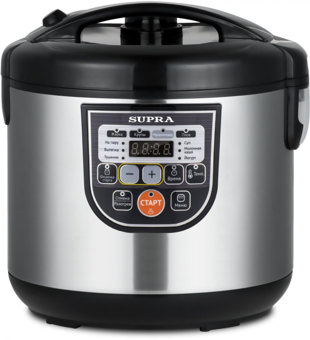 Мультиварка SUPRA MCS-5114,  860Вт,   серебристый/черный
