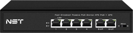 Passive PoE коммутатор Fast Ethernet/ Passive PoE коммутатор Fast Ethernet на 6 портов. Порты: 4 х FE 10/100 Base-T, 52V 4,5 + 7,8 – совместимы с PoE IEEE 802.3af/at , 2 x FE 10/100 Base-T Uplink. Совместим со стандартами PoE IEEE 802.3af/at. Мощно