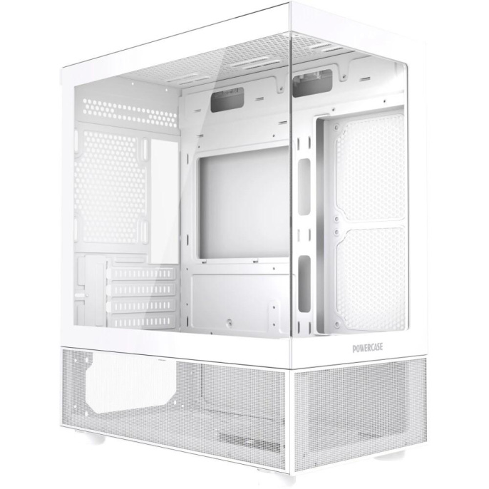 Powercase Vision Micro M2, Tempered Glass, белый, mATX CVMWM2-L0