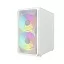 Powercase Mistral Micro A3W ARGB, Tempered Glass, 2x 140mm ARGB PWM+1x 120mm ARGB PWM, белый, mATX (CMMAW-A3)